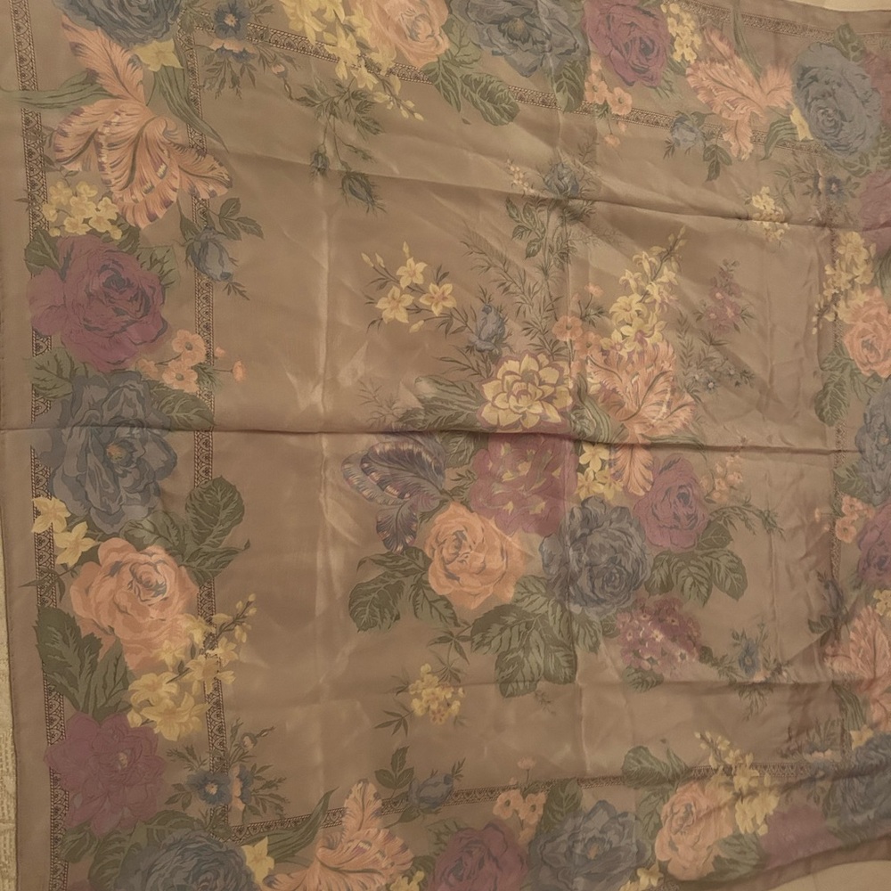 Liz Claiborne Pastel Floral Scarf